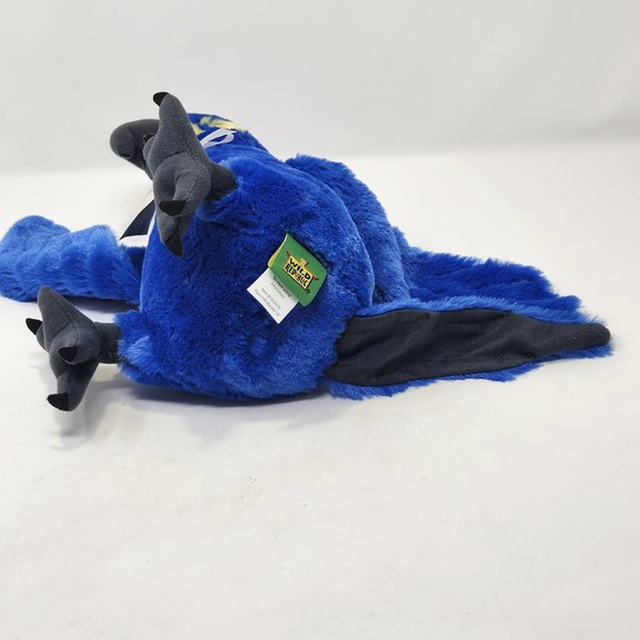 Wild Republic Hyacinth Macaw Blue Parrot Bird Plush 12" Stuffed Animal Soft Toy - Picture 6 of 7